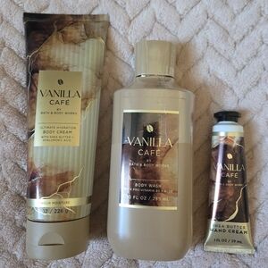 Bath & Body Works Vanilla Café Body Care Set